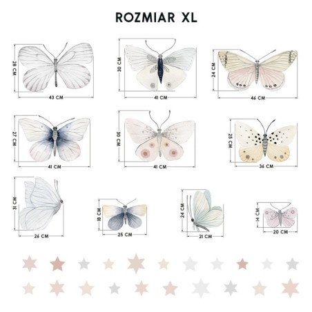 Seinakleebised liblikad XL