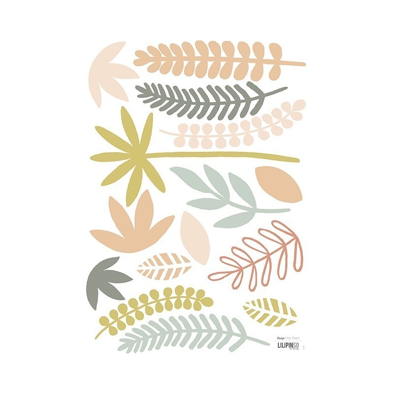 Seinakleebis Coral leaves | FreshDesign.ee
