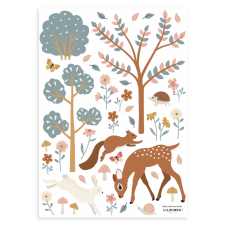 Seinakleebised JÖRO metsapuud ja loomad | FreshDesign.ee