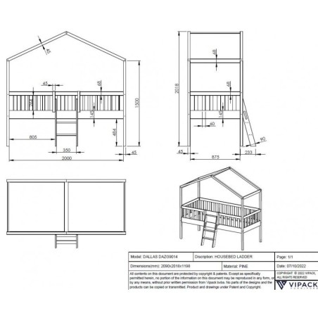 Majavoodi Dallas redeliga 90x200 cm | FreshDesign.ee