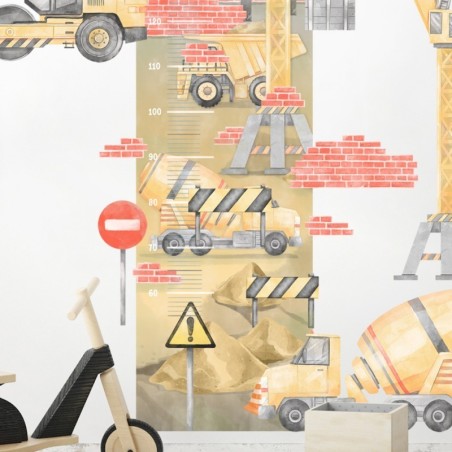 Seinakleebis mõõdupuu ehitusplats kollane | FreshDesign.ee