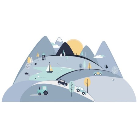 Seinakleebis sinised mäed L | FreshDesign.ee