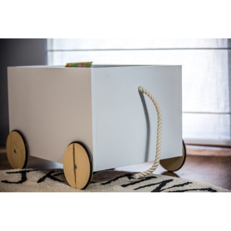 Suur mänguasjakast valge