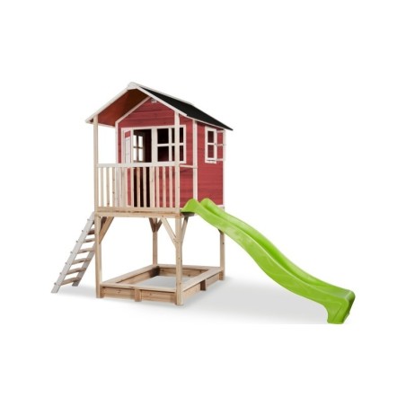 EXIT Loft 700 puidust mängumaja - punane | FreshDesign.ee