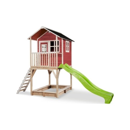EXIT Loft 700 puidust mängumaja - punane