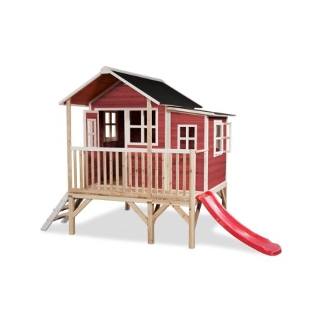 EXIT Loft 350 puidust mängumaja - punane | FreshDesign.ee