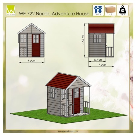 Moodul mängumaja Nordic adventure house | FreshDesign.ee