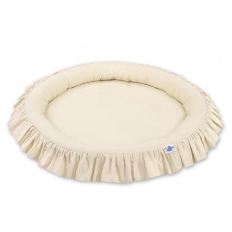 Mängumatt pesa ümmargune, beež