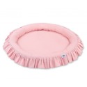 Mängumatt pesa ümmargune, pastell roosa | FreshDesign.ee