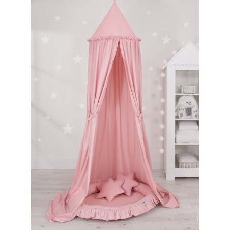 Mängumatt pesa ümmargune, pastell roosa | FreshDesign.ee