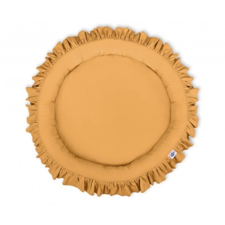 Mängumatt pesa ümmargune, sinepikollane | FreshDesign.ee