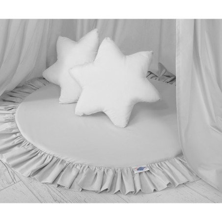 Mängumatt ümmargune, helehall