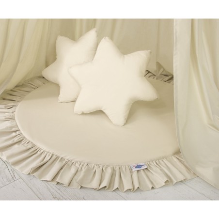 Mängumatt ümmargune, beež