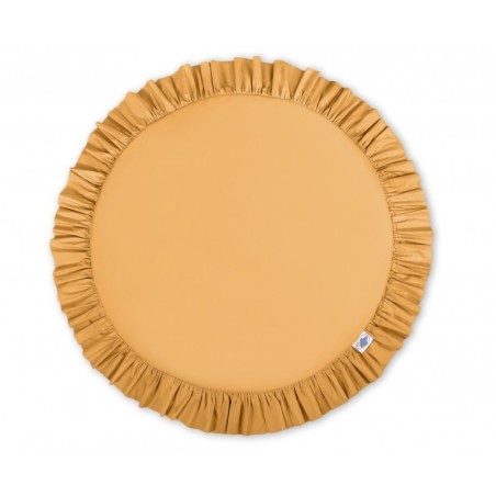 Mängumatt ümmargune, sinepikollane | FreshDesign.ee