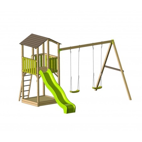 Klassikaline mänguväljak C5 liumäe ja kahe... | FreshDesign.ee