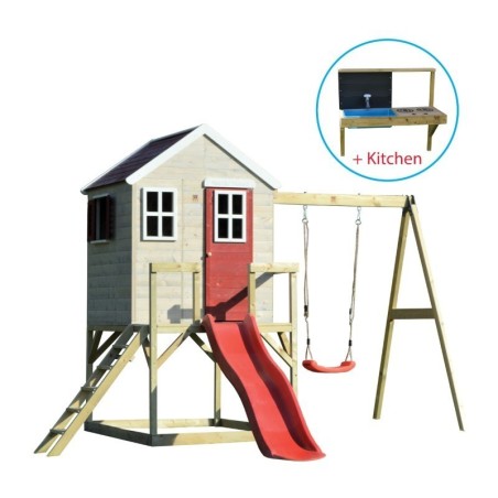 Mängumaja mänguväljak M24R punane (moodul ... | FreshDesign.ee