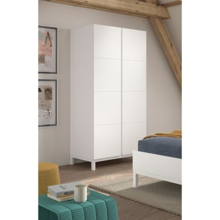 Riidekapp EVA 2 uksega, valge | FreshDesign.ee