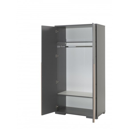 Riidekapp London 2 uksega, antratsiit/pöök | FreshDesign.ee