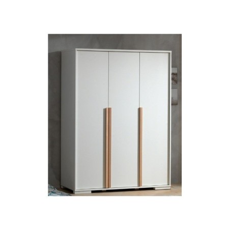 Riidekapp London 3 uksega, valge/pöök | FreshDesign.ee