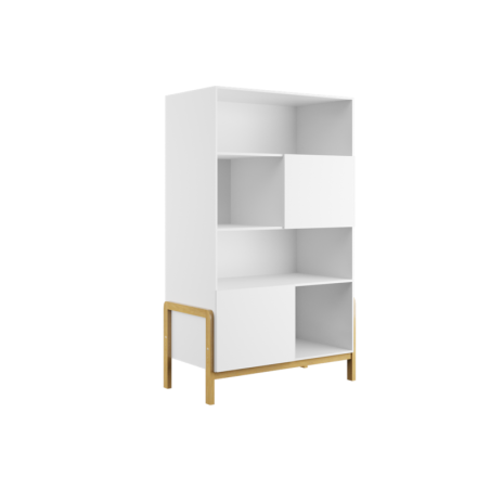 Raamaturiiul valge, 160 x 90cm | FreshDesign.ee