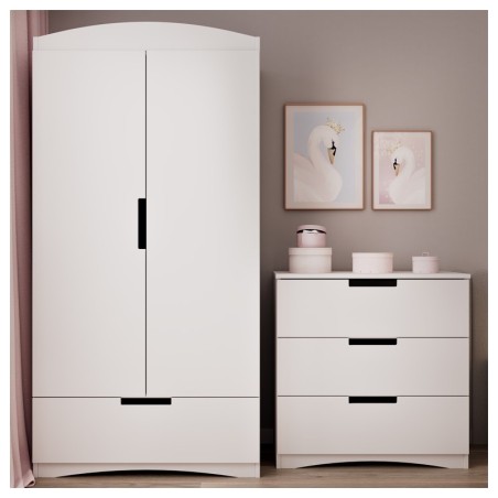 Riidekapp klassika valge, 186x90 cm | FreshDesign.ee