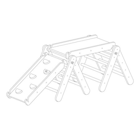 Ronimiskolmnurk liumäe ja ronimisseinaga, must | FreshDesign.ee