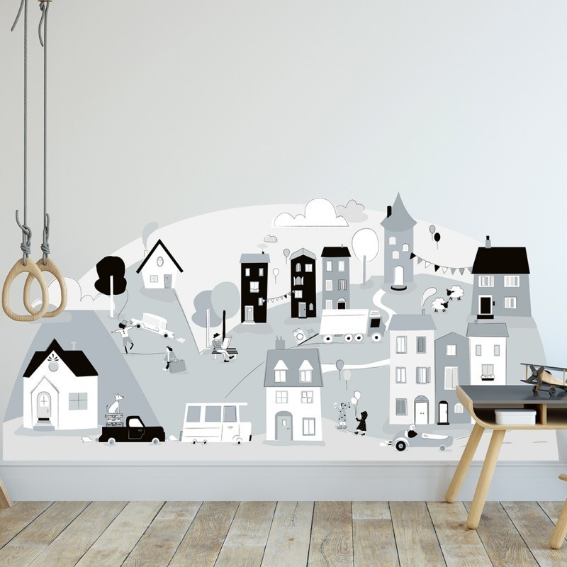 Seinakleebis linn, hall, L | FreshDesign.ee