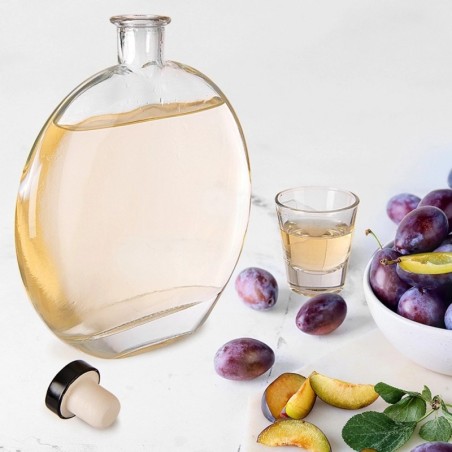 Korgiga klaaspudel, 520 ml