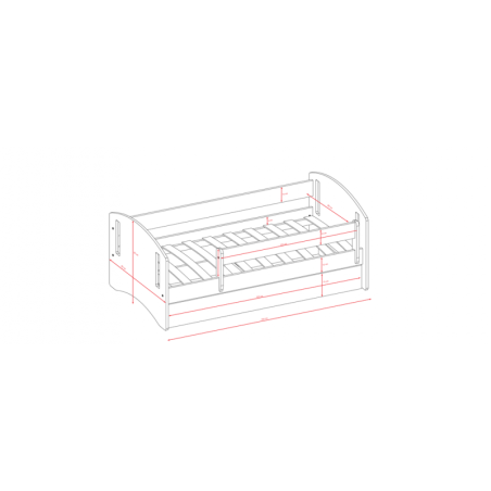 Voodi classic 80x160 cm, sahtli ja madrats... | FreshDesign.ee