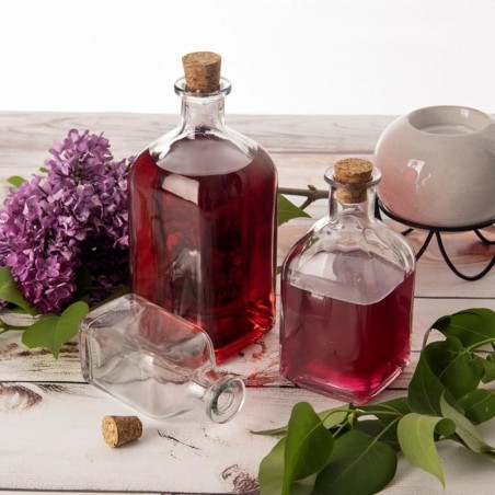 Korgiga klaaspudel, 530 ml