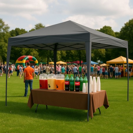 Aiapaviljon pop up telk 3x3 m, varikatus aia või terrassi jaoks