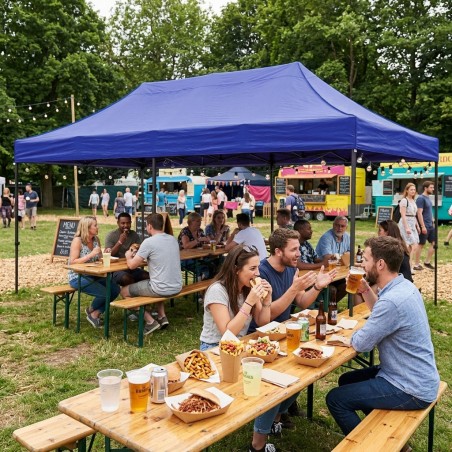 Automaatselt avanev pop up ürituse aia telk 3×6 m, sinine