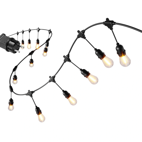 Aiavalgustite vanik 20x LED 20 m, välisvalgustid 9W