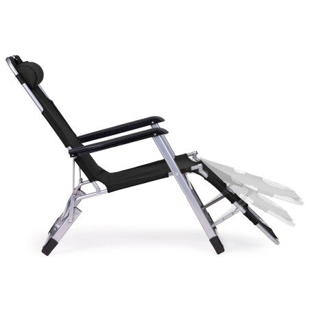 Aia rannatool, kokkupandav 2-in-1, must