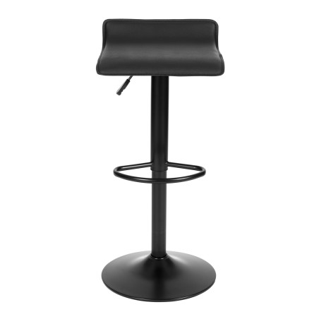 Pööratav baaripukk jalatoe kõrguse reguleerimisega kunstnahast must 