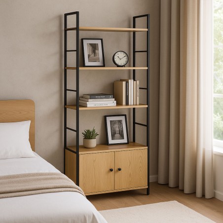 Tööstuslik Loft koos kapi ja 4 riiuliga 