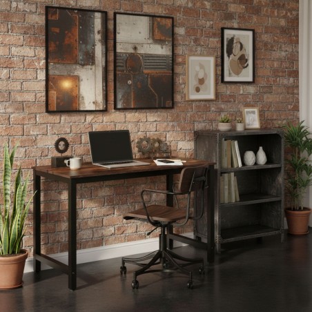 Arvutilaud koolilaud 120x60 cm vananenud pähkel 