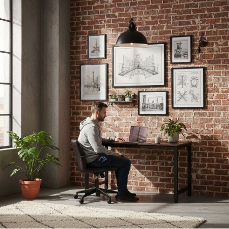 Arvutilaud koolilaud 120x60 cm vananenud pähkel 