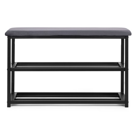 Polsterdatud kingariiul istmega 80 cm, 2 riiulit