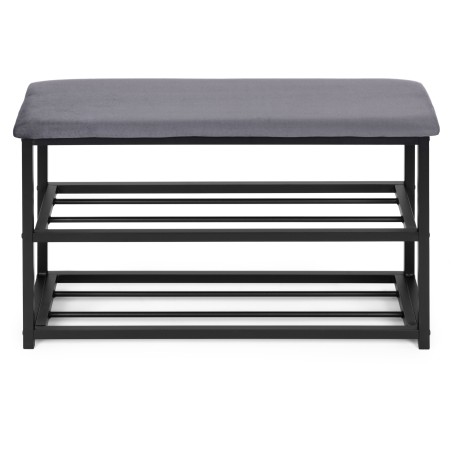 Polsterdatud kingariiul istmega 80 cm, 2 riiulit