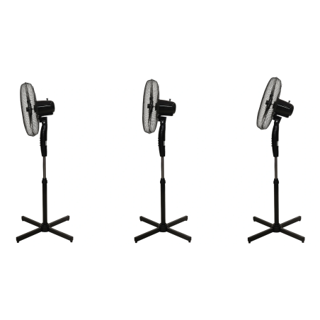 Põrandaventilaator 45 W – 3 režiimi, 5 laba, must