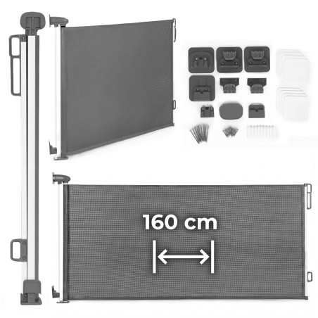 Kaitsev sissetõmmatav turvavärav 160 cm treppidele ja ustele Hall 