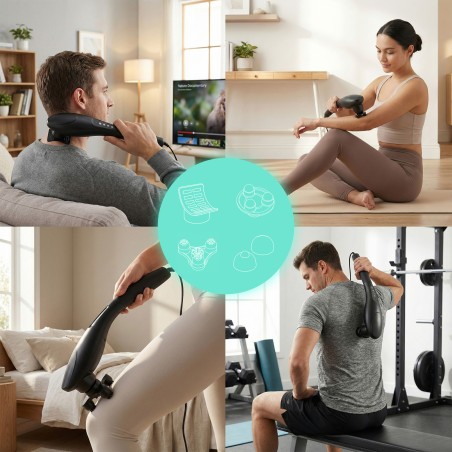 Kehamassaažikomplekt 5 peaga 20 W 