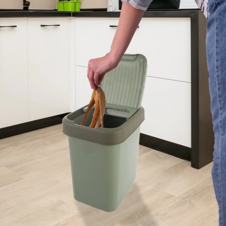 Roheline plastist prügikast 12 liitrit