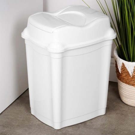 Plastist prügikast, valge 16 liitrit