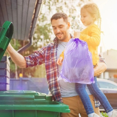 Lavendlilõhnalised prügikotid 40 liitrit 10 tk.