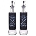 Õli- ja äädikapudelid, must klaas, 300 ml, 2 tk. | FreshDesign.ee