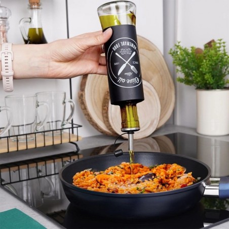 Õli- ja äädikapudelid, must klaas, 300 ml, 2 tk. | FreshDesign.ee