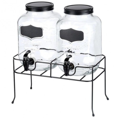 Joogipurk kraani ja musta alusega 2x 4 lii... | FreshDesign.ee