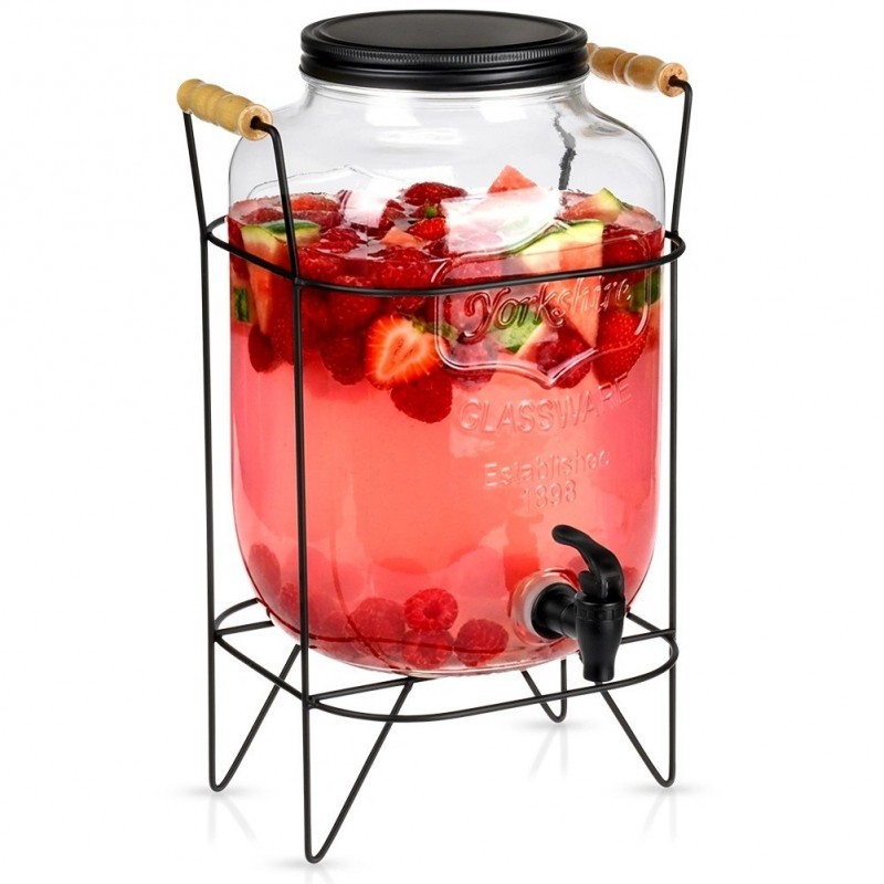 Joogipurk kraani ja alusega, must 8 liitrit | FreshDesign.ee